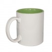 Inner Mug china mug Ceramic Mug Inner Light Green