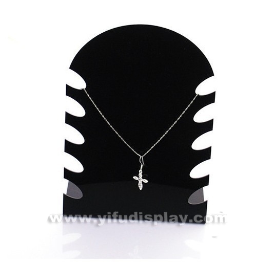 Acrylic necklaces display JW006