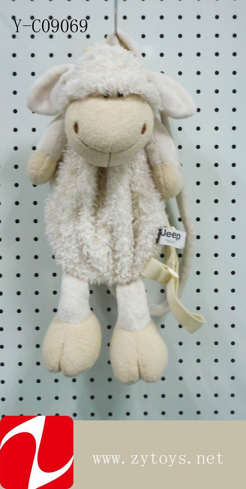 2011 hottest item Stuffed Plush Sheep Backbag