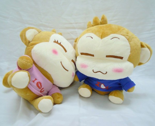 Soft cute plush monkey