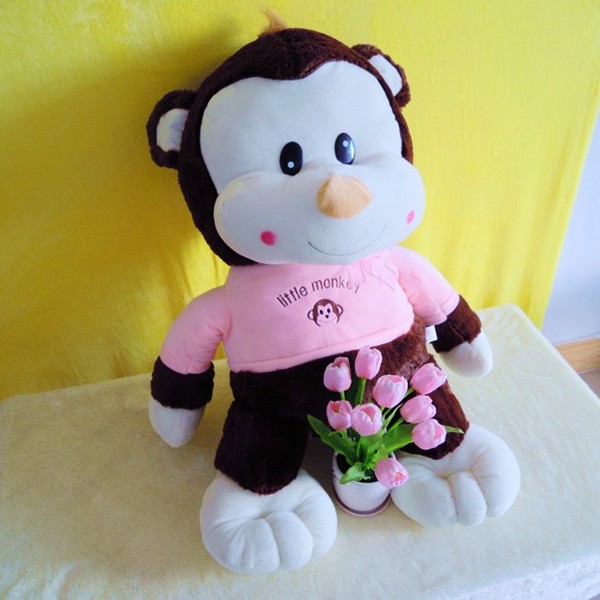 Soft cute plush monkey
