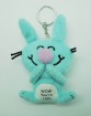 &plush rabbit keychain &