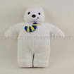 Plush snow-white polar bear