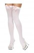 White take bowknot nylon stockings